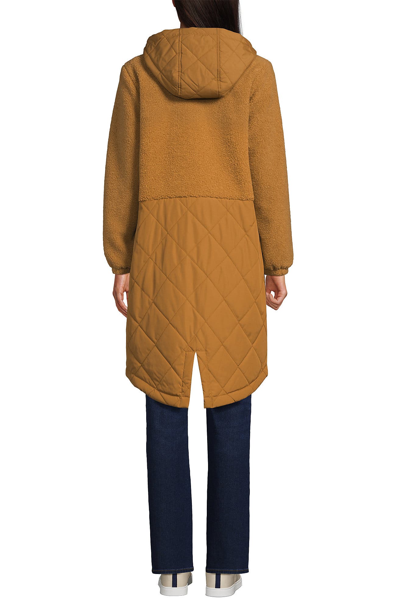 High Pile Quilted Mixed Media Parka - image 4