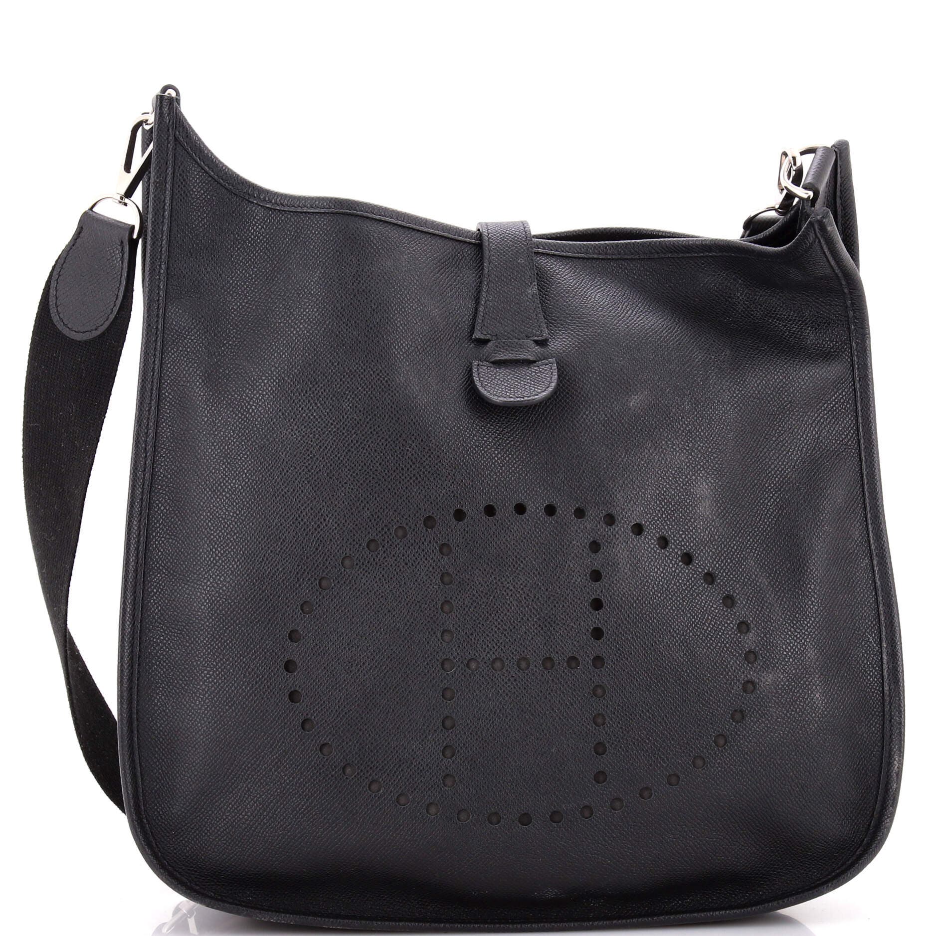 Pre-Owned Hermes Evelyne Bag Gen III Epsom GM, Main, color, Noir