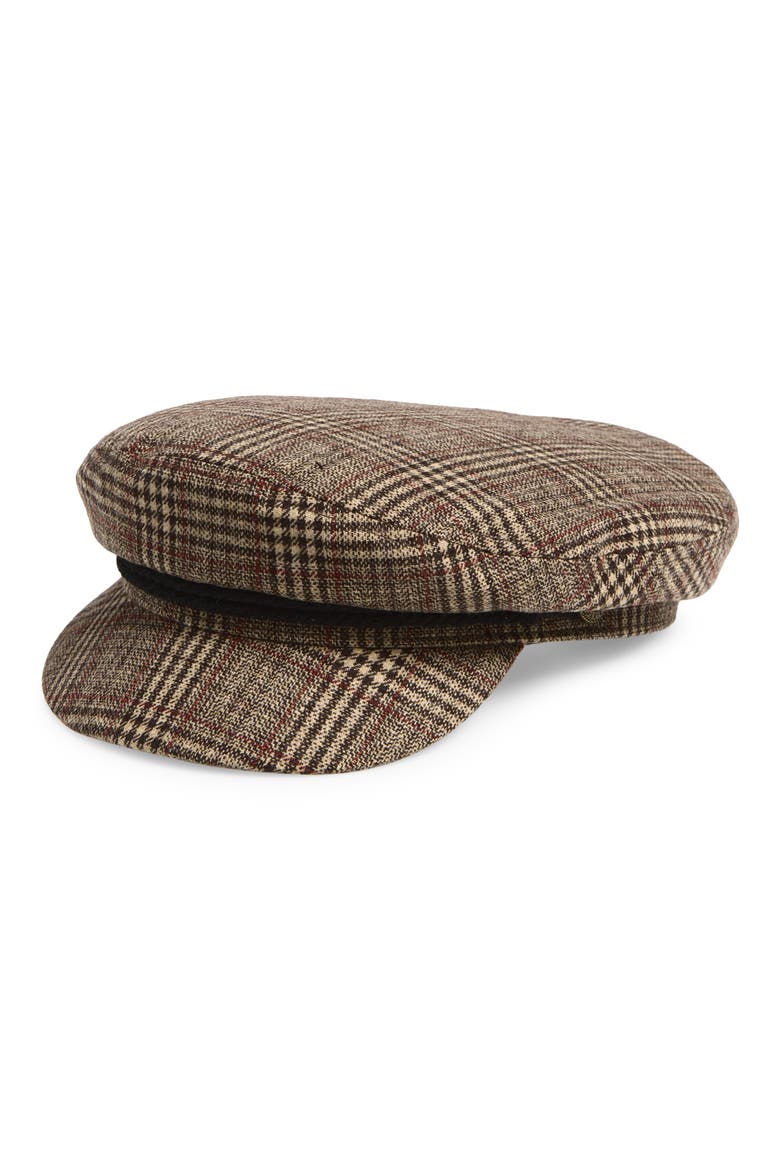 Fiddler Cap, Main, color, BROWN/ TAN/ RED PLAID