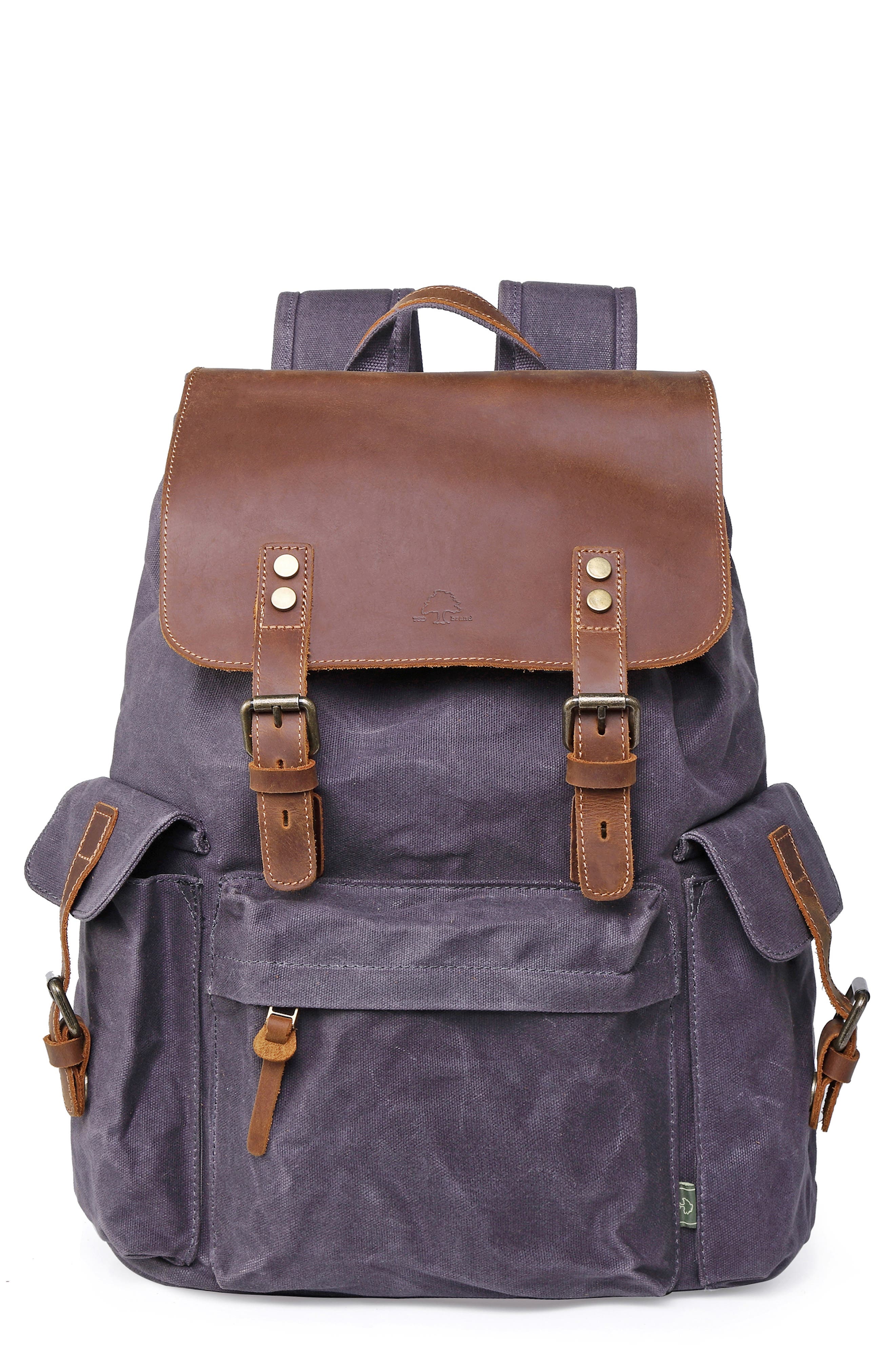 THE SAME DIRECTION Stone Creek Waxed Canvas Backpack