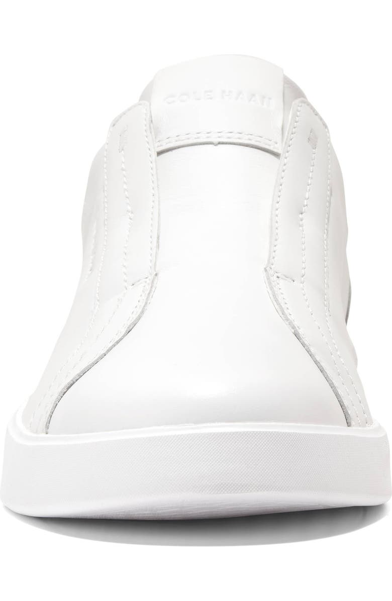Cole Haan Grand Crosscourt Luxe Slip-On Sneaker, Alternate, color, White Leather/ Sesame Suede