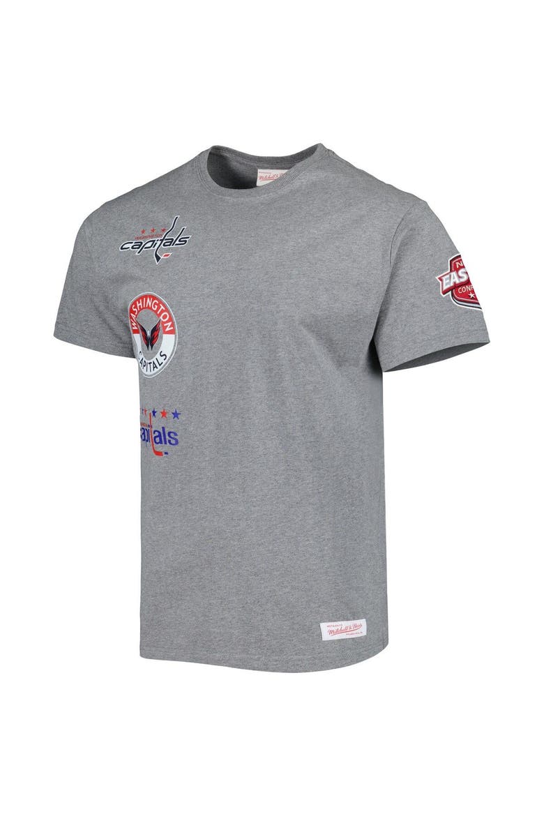 Men's Mitchell & Ness Heather Gray Washington Capitals City Collection T-Shirt, Alternate, color, Heather Gray