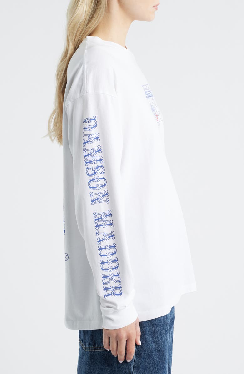 Damson Madder Graphic Deli Organic Cotton Top, Alternate, color, Off White