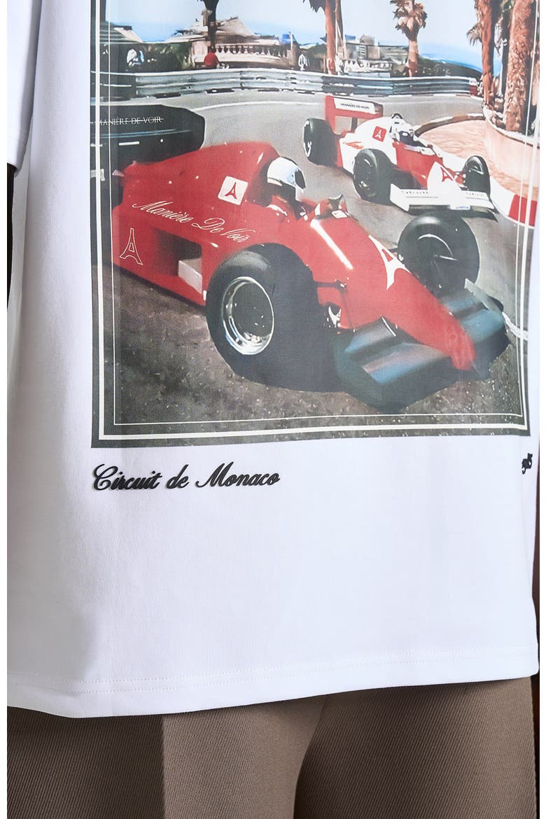 Kian Circuit De Monaco Cotton T-Shirt, Alternate, color, White