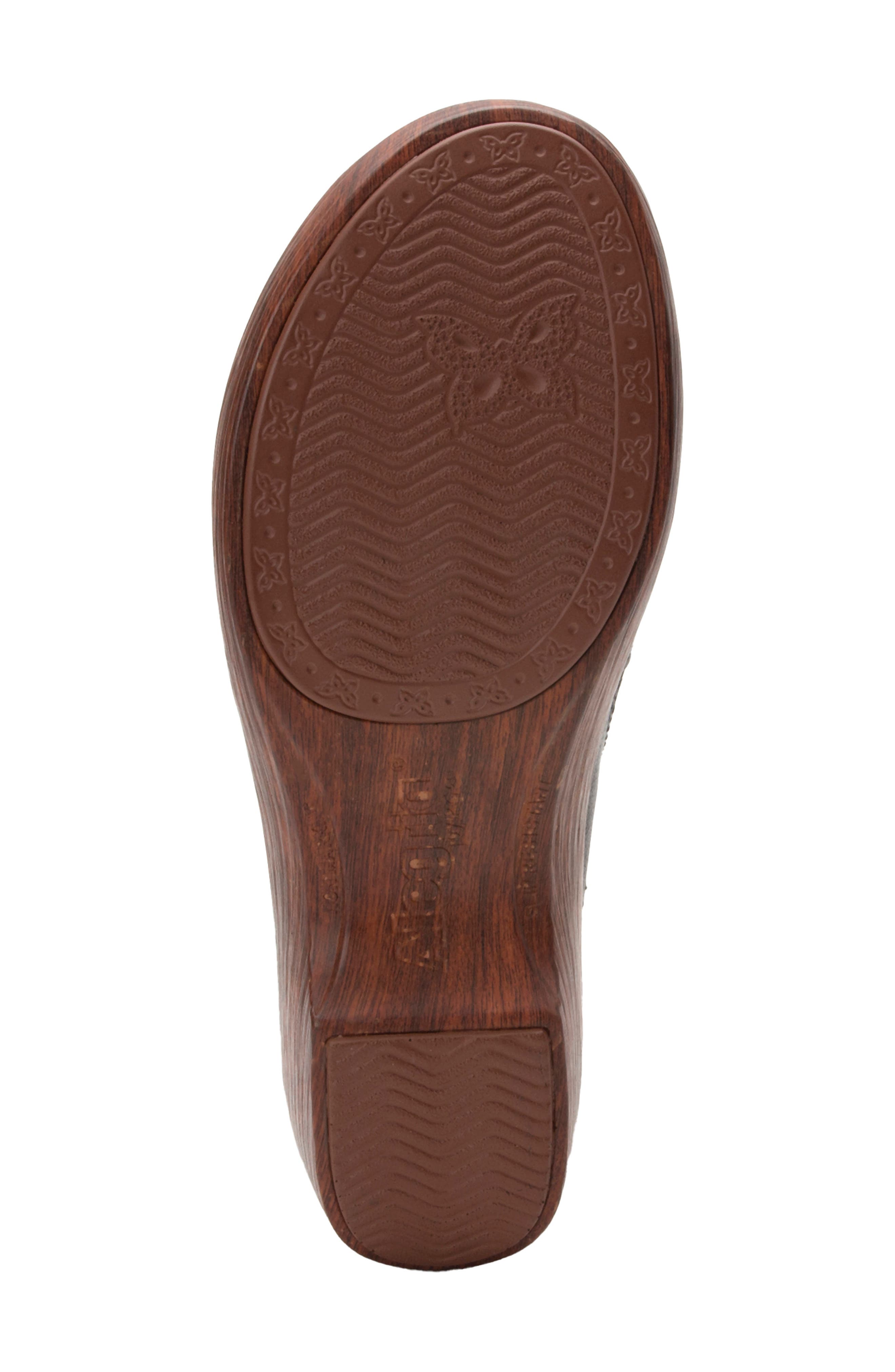 Alegria by PG Lite Serenti Platform Clog, Alternate, color, Obsindian Leather