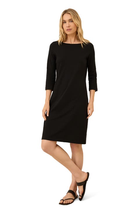 Organic Cotton Softspun Boat Neck Dress
