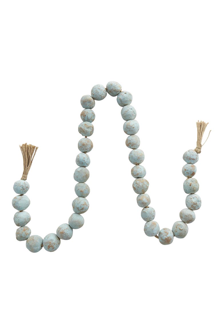 Ceramic & Tassel Garland, Alternate, color, TEAL
