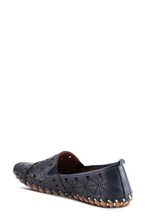 Spring Step Fusaro Flat In Navy