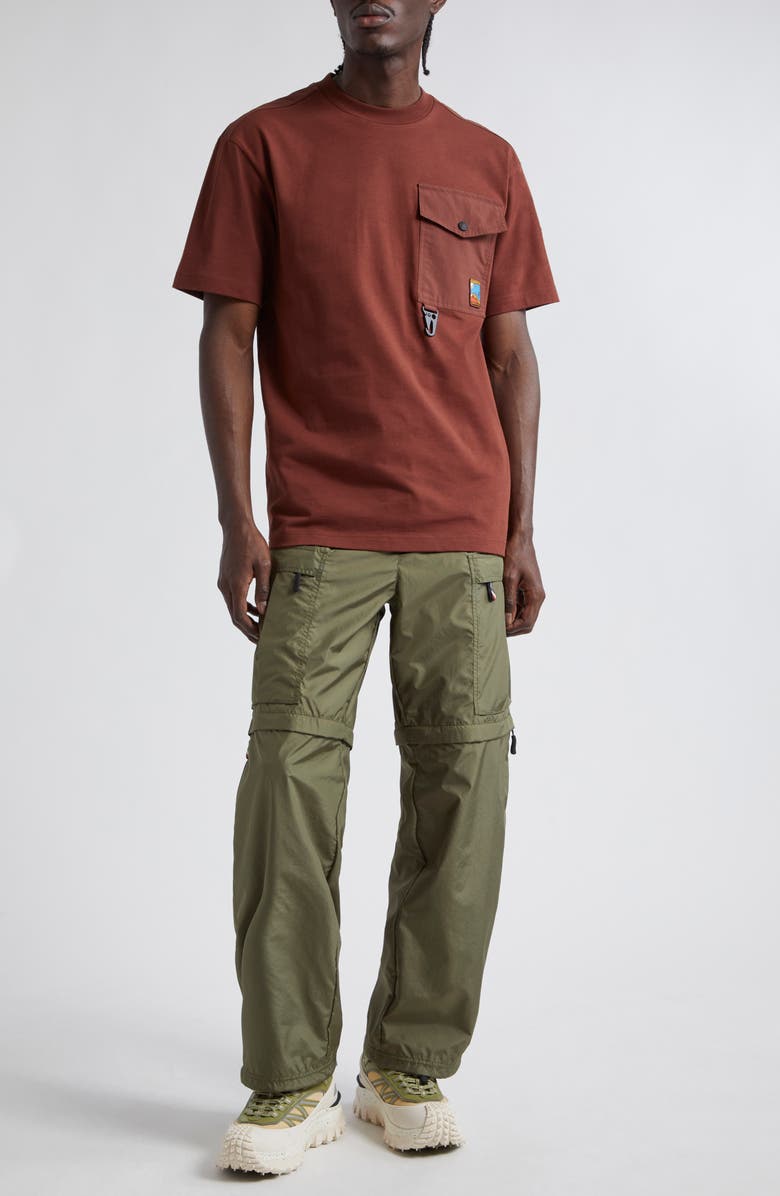 Moncler Grenoble Utility Pocket Heavy Cotton Jersey T-Shirt, Main, color,