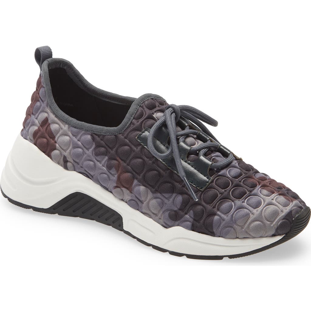 Shop Linea Paolo Rodger Sneaker In Brown/grey Camo Padded Fabric