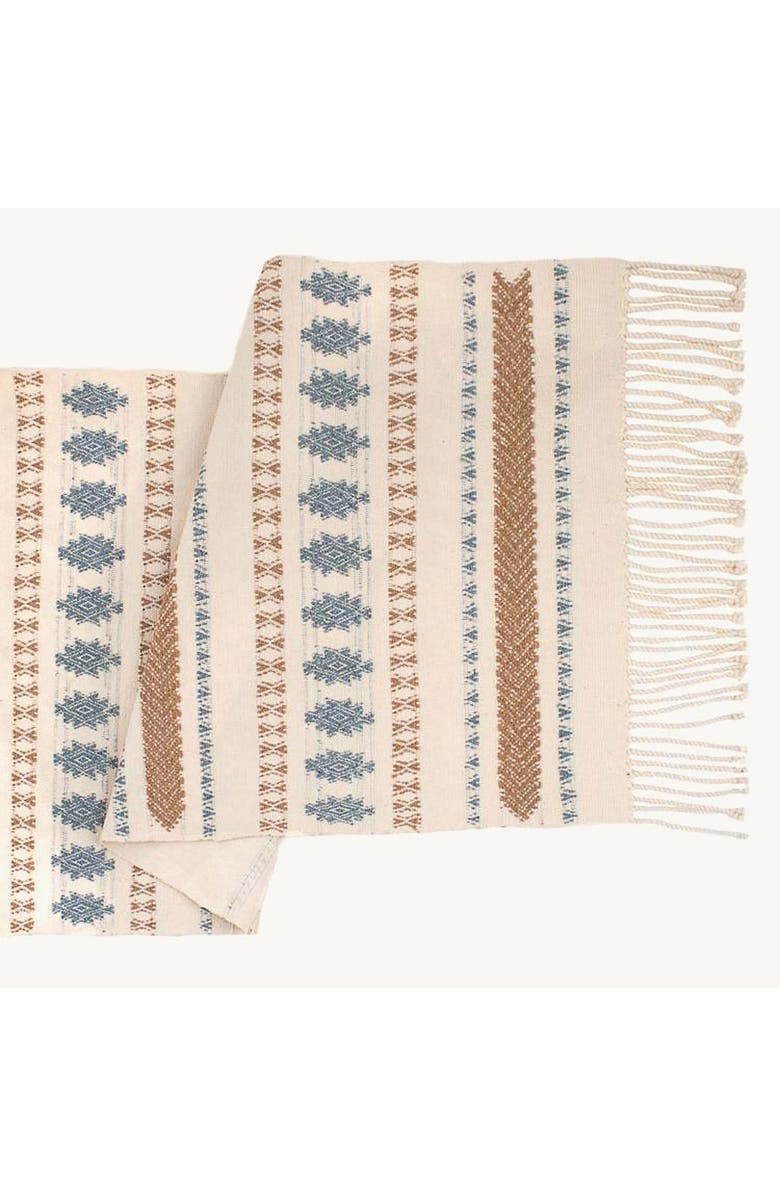 Mayan Hands San Rafael Table Runner, Alternate, color, Natural
