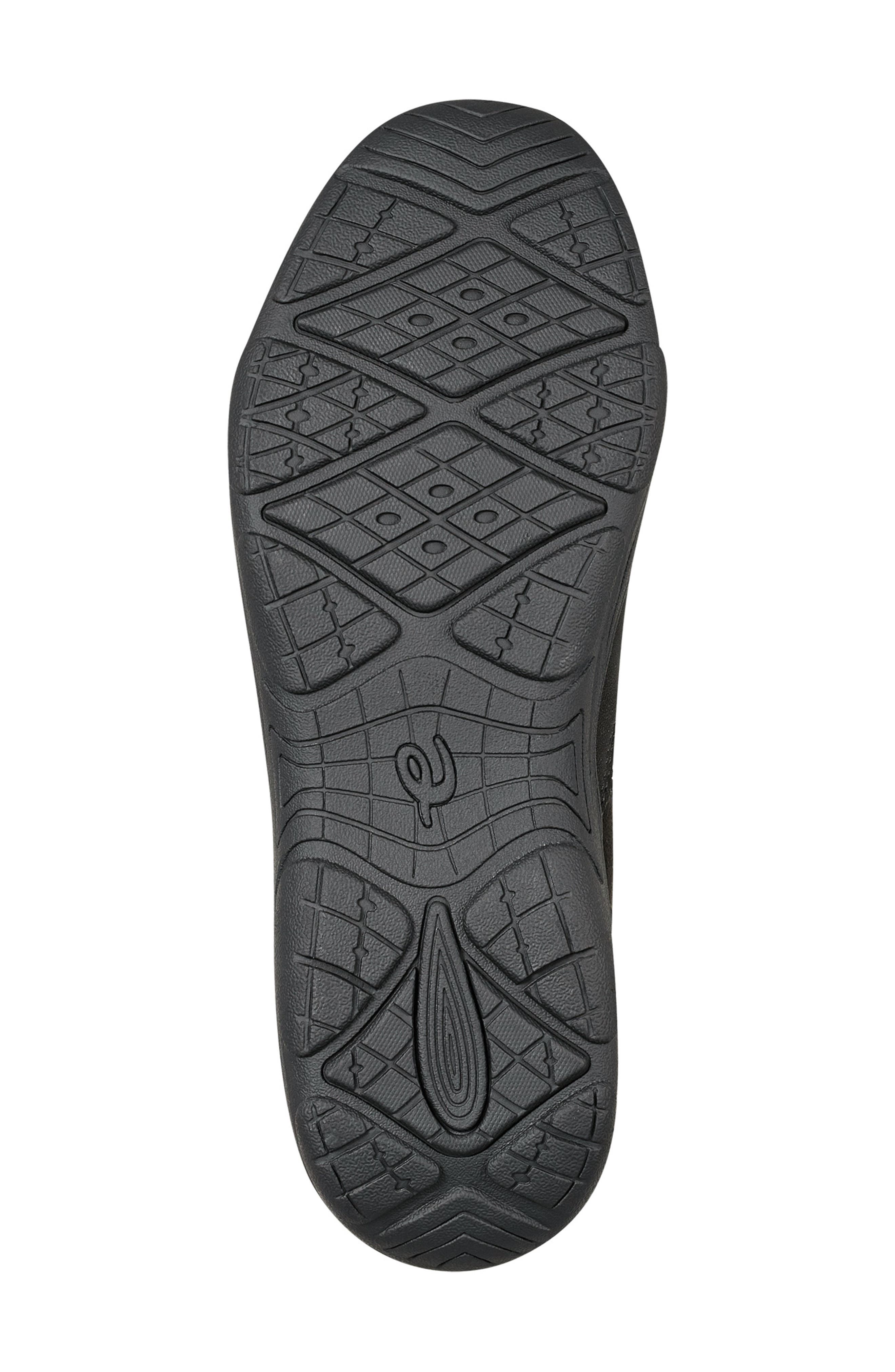 Easy Spirit Verry Faux Shearling Zip Bootie, Alternate, color, Black