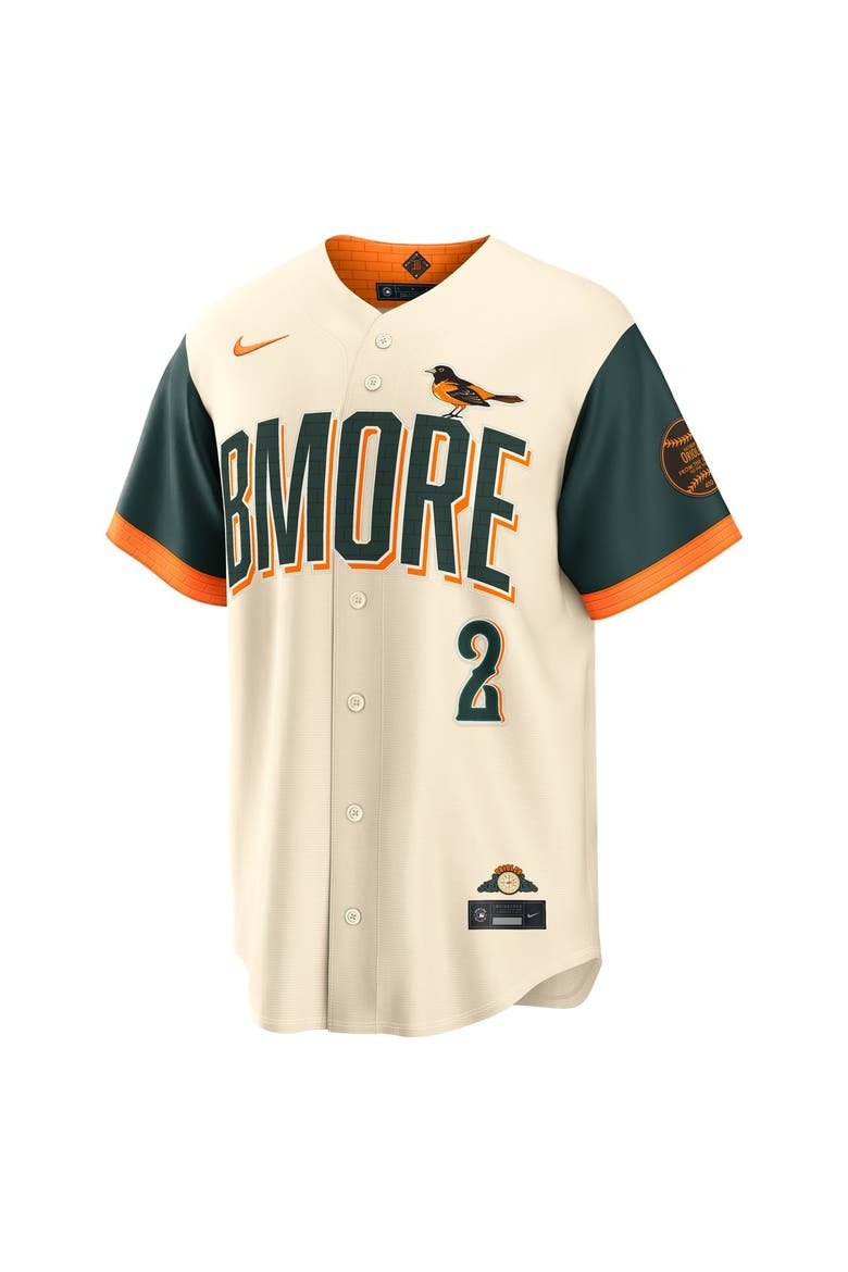 Men's Nike Gunnar Henderson Cream Baltimore Orioles 2026 City Connect Stadium Jersey, Alternate, color, Cream