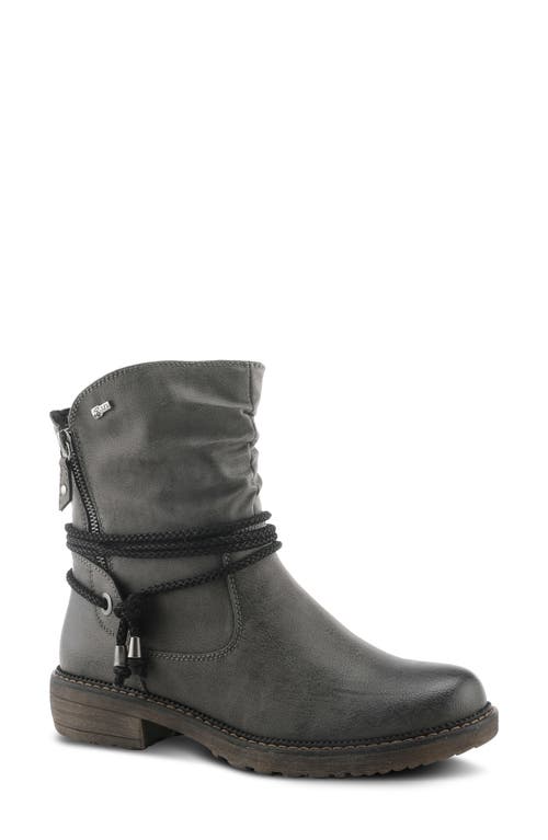 Spring Step Kathie Side Zip Bootie In Grey