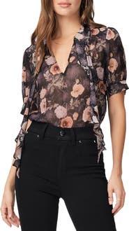 PAIGE Tangi Floral Silk Top