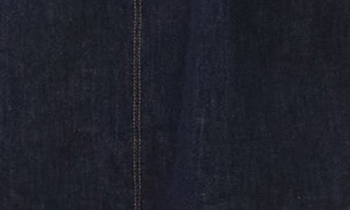 Topshop Denim Pinafore Minidress In Indigo