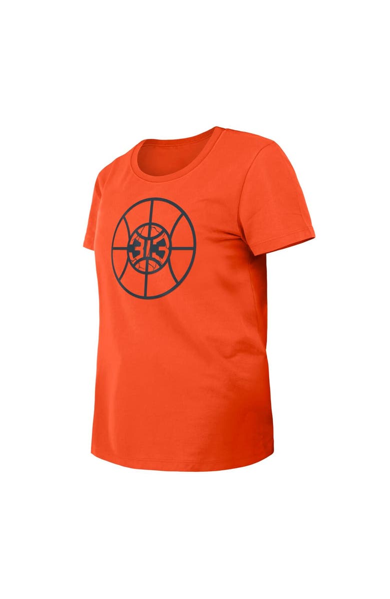 New Era Women's New Era Orange Detroit Pistons 2023/24 City Edition T-Shirt, Alternate, color, 