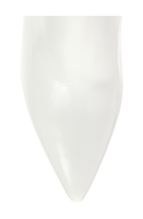 Jeffrey Campbell Arsen Knee High Stiletto Boot In White