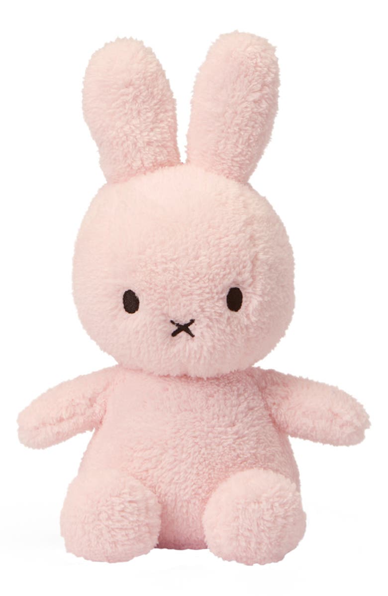 Bon Ton Toys x Miffy Sitting Terry Cloth Stuffed Animal, Main, color, Pink