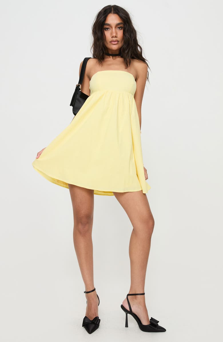 Princess Polly Osment Strapless Minidress, Alternate, color, 