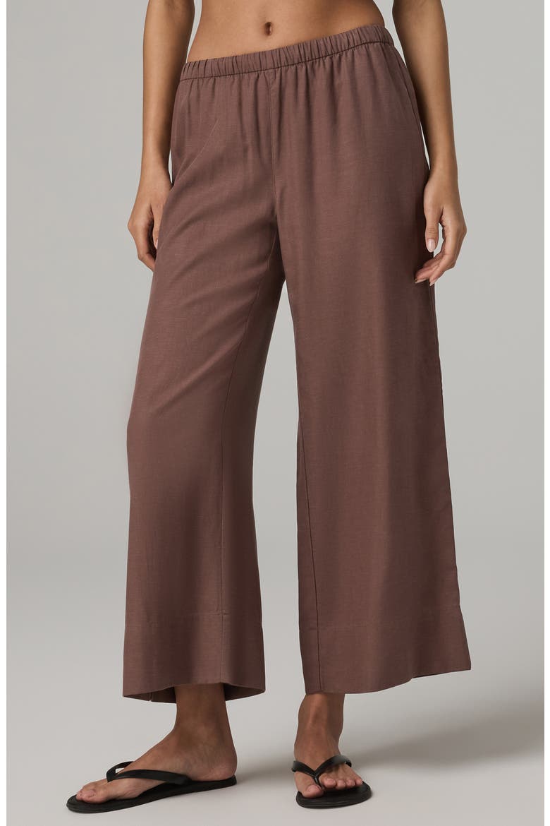 Trestles Twill Everyday Wide Leg Crop Pants, Alternate, color, SABLE