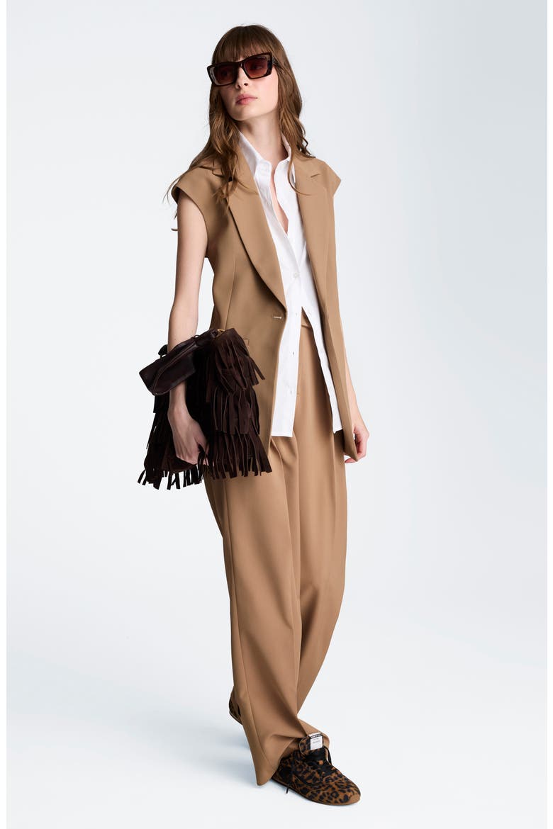 Layered Vest with Detachable Shirt Inset, Alternate, color, MESQUITE