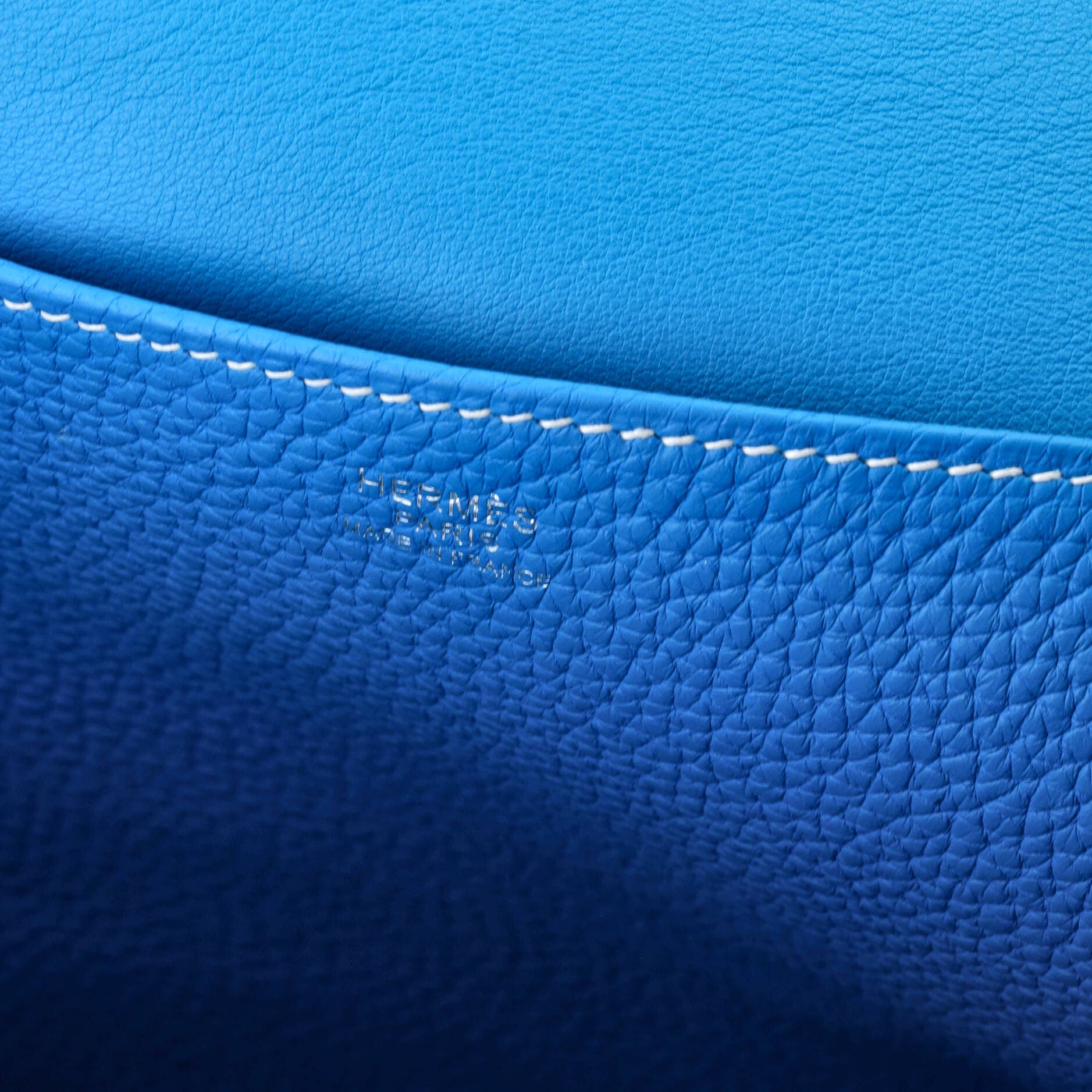 Pre-Owned Hermes Halzan Bag Clemence 31, Alternate, color, Bleu Zanzibar
