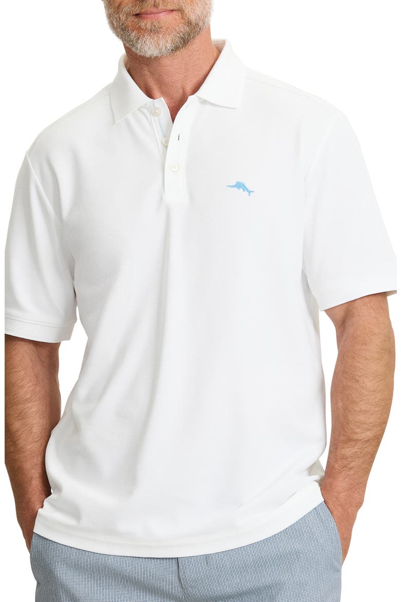 Emfielder Icon Solid IslandZone® Polo, Main, color, BRIGHT WHITE