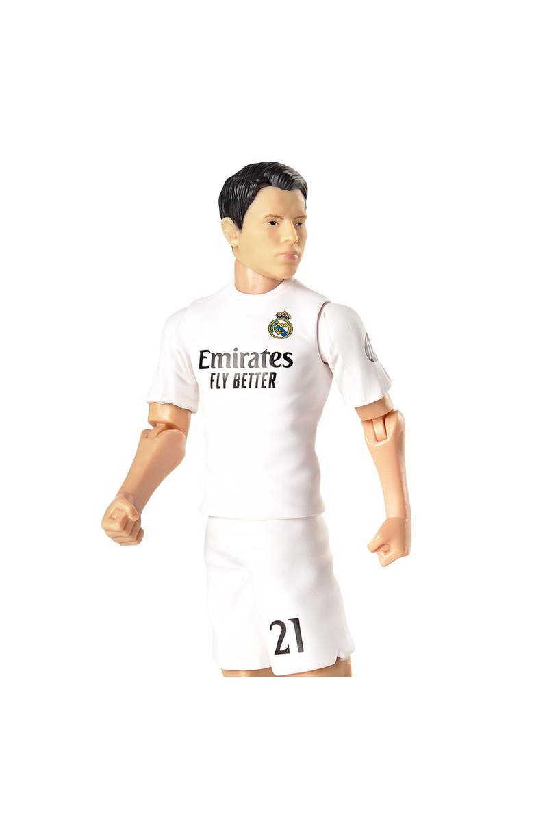 Banbo Toys SOCKERS Real Madrid CF Brahim Díaz 8" Collectible Soccer Action Figure, Alternate, color, White