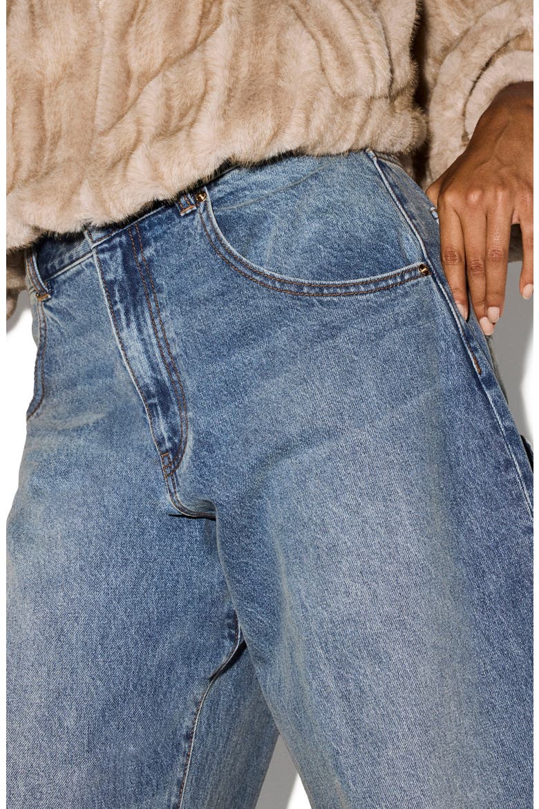 Perry High Waist Barrel Leg Jeans, Alternate, color, IMPERIAL BLUE