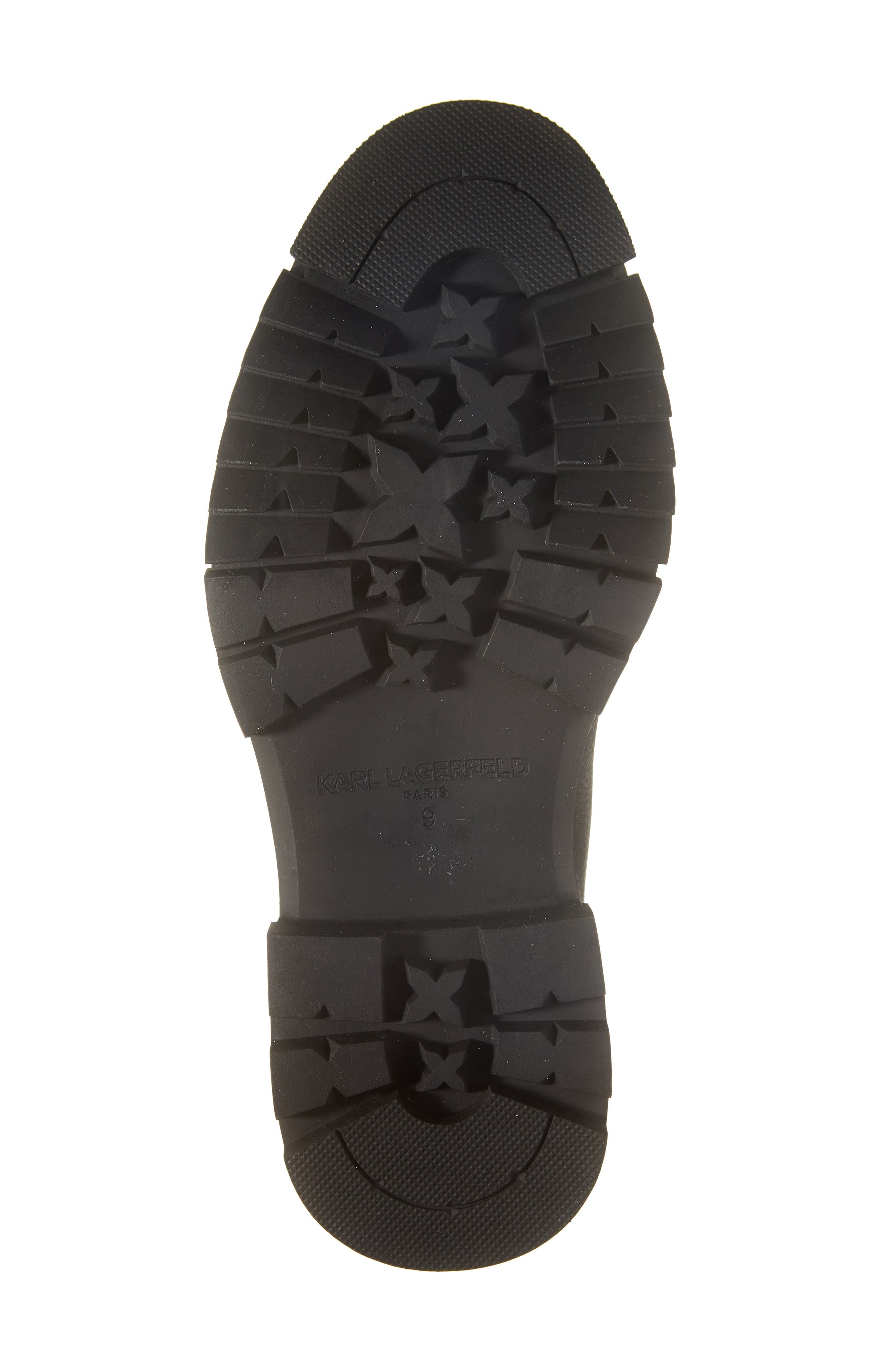Lug Sole Tumbled Boot, Alternate, color, BLACK