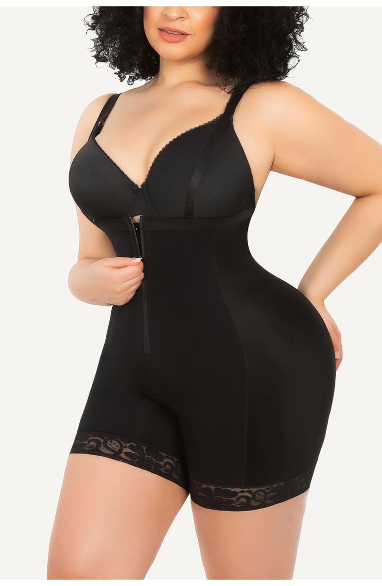 Shapellx AirSlim<sup
®</sup
 Padded Butt Lifter Hip Enhancer Short, Alternate, color, Jet Black