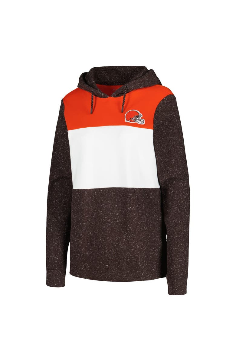 ANTIGUA Women's Antigua Brown Cleveland Browns Wicket Pullover Hoodie, Alternate, color, 