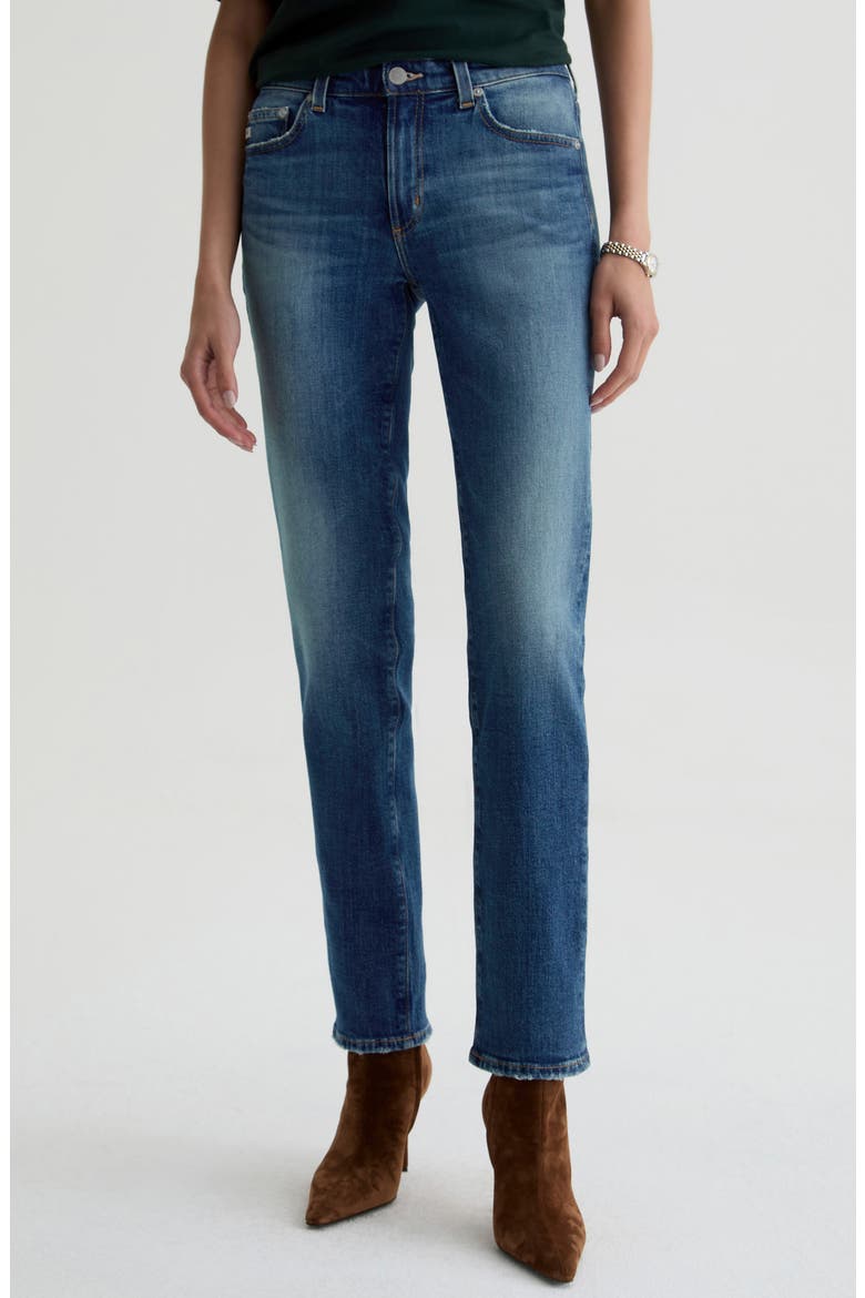 Sandra Low Rise Slim Straight Leg Jeans, Main, color, 10 YEARS ILLIAD
