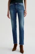 AG Sandra Low Rise Slim Straight Leg Jeans