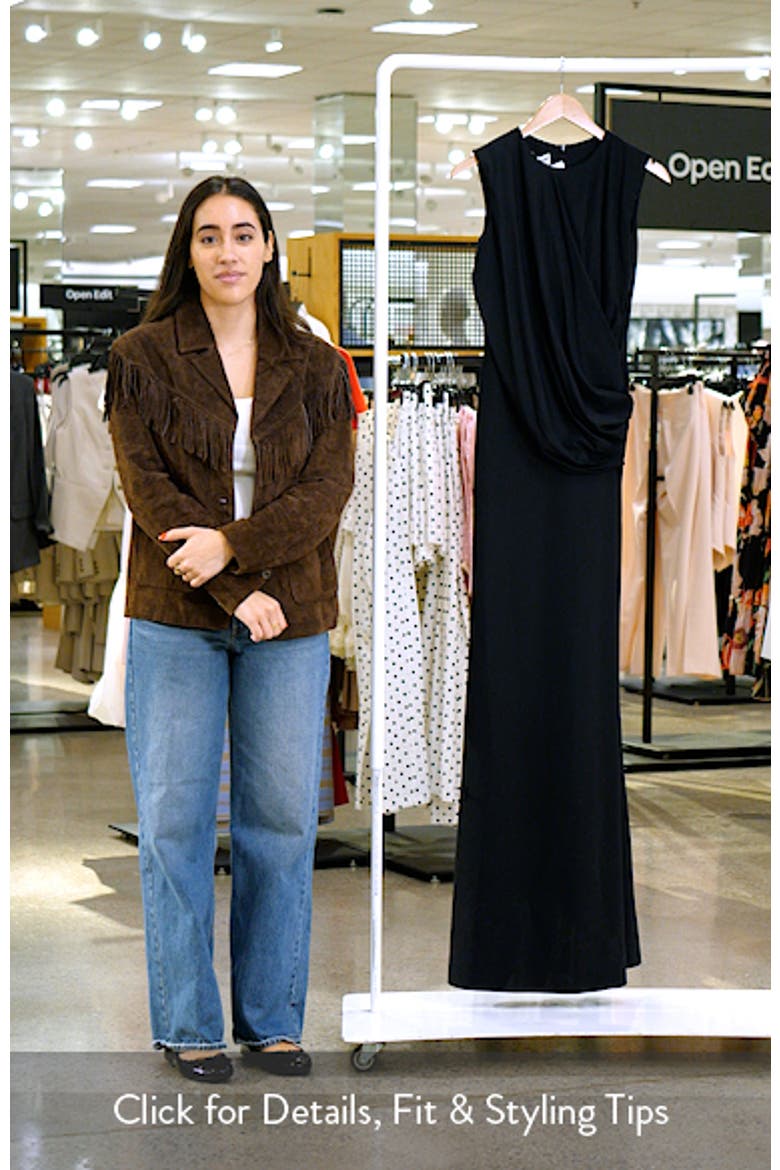 Frozy Ruched Sleeveless Gown video