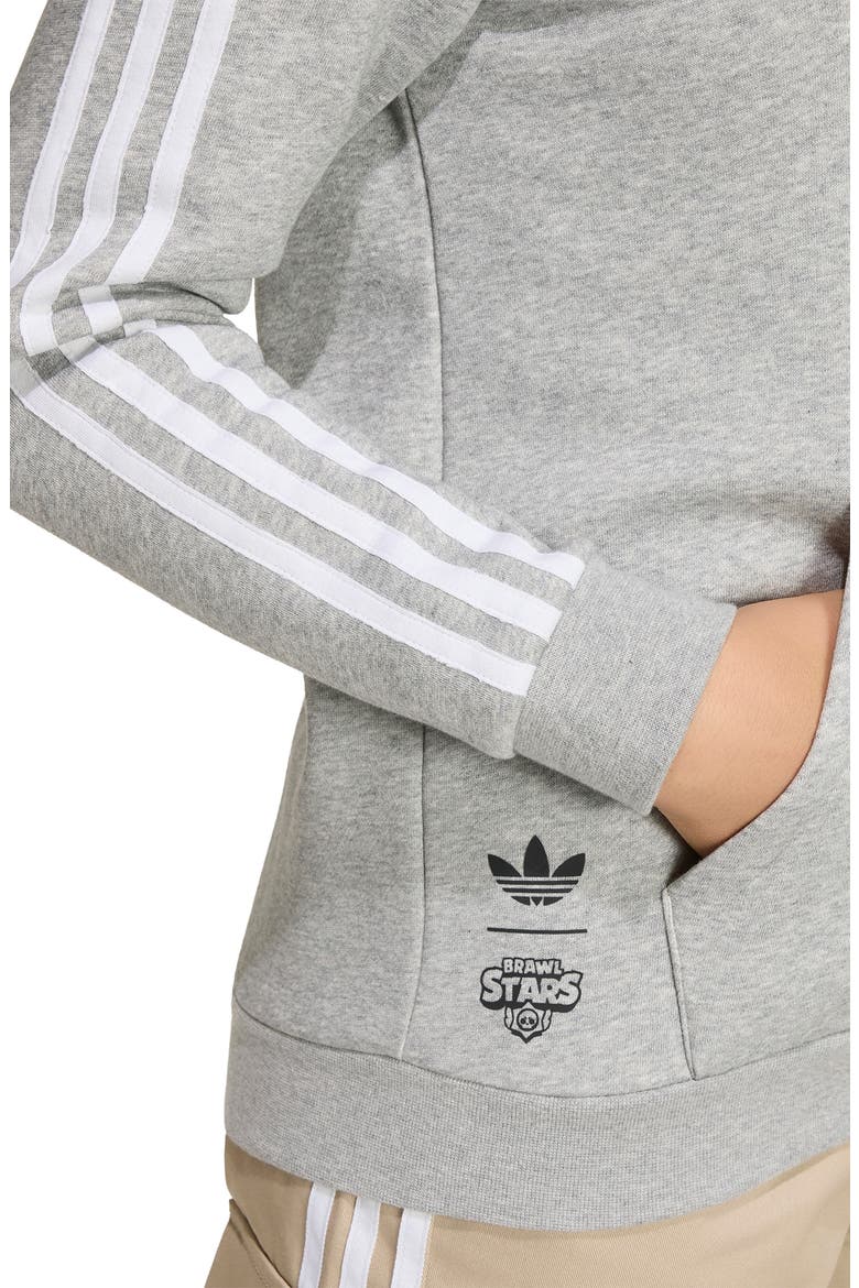 Kids' Graphic Hoodie, Alternate, color, MEDIUM GREY HEATHER/ WHITE