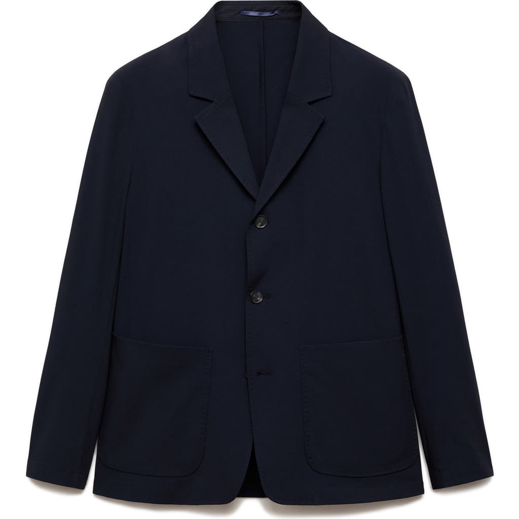 Mango Slim Fit Sport Coat In Blue