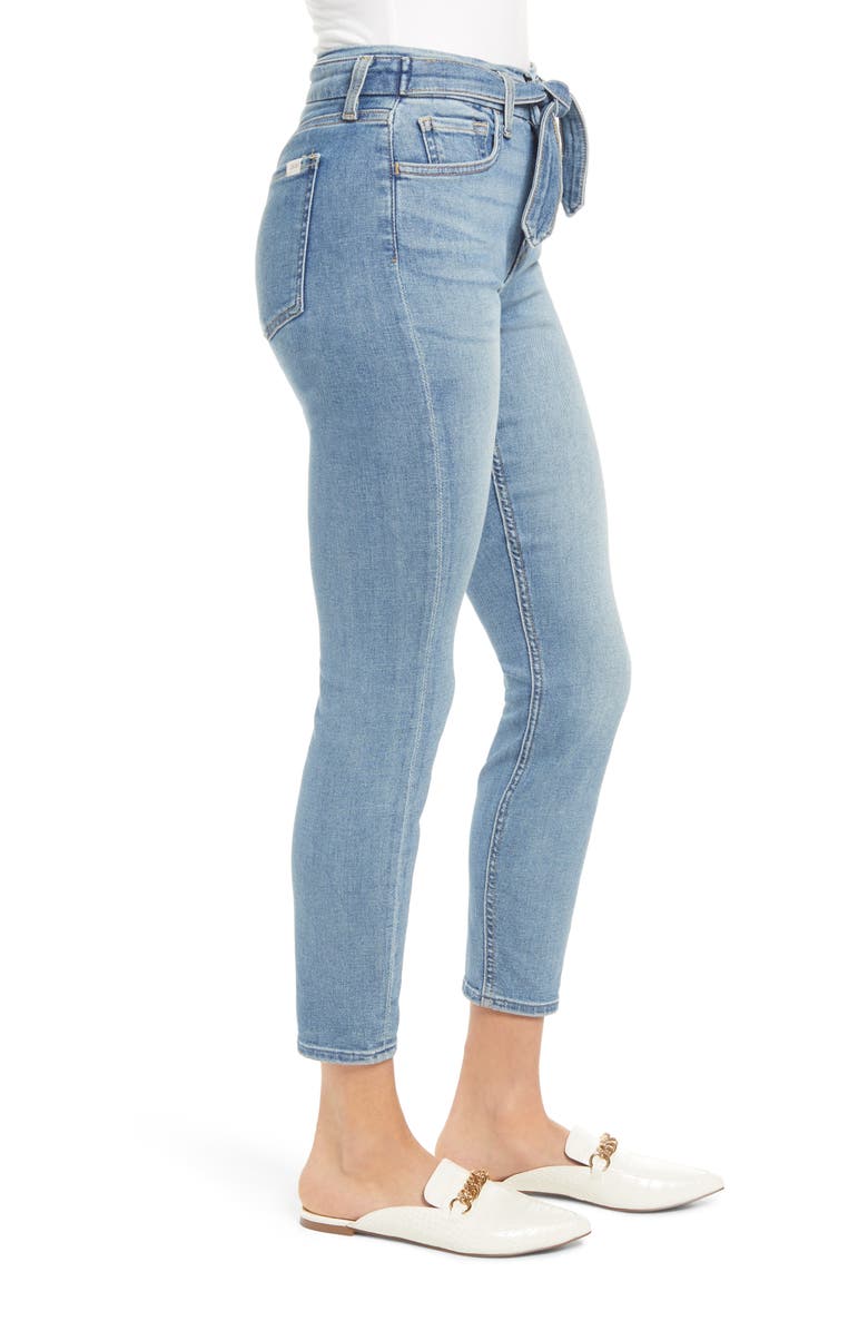 JEN7 by 7 For All Mankind Tie Front Ankle Skinny Jeans, Alternate, color, 