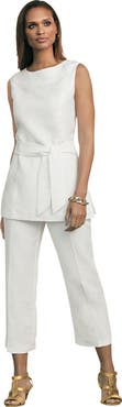 Jessica London 2-Piece Linen Capri Set