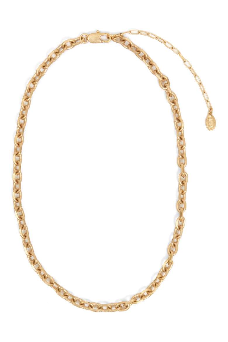 Charm Chain Necklace, Main, color, GOLD VERMEIL