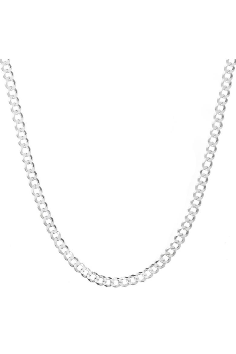 Sterling Silver Thick Curb Chain, Main, color, Silver