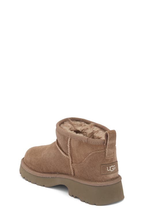 Ugg ® Kids' Classic Ultra Mini New Heights Platform Boot In Brown