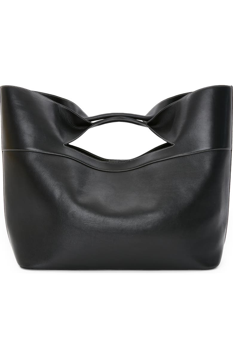 McQueen The Large Bow Leather Tote Bag, Alternate, color,