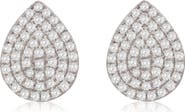 SUZY LEVIAN DIAMONDS Pavé Diamond Teardrop Stud Earrings