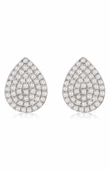 SUZY LEVIAN DIAMONDS Pavé Diamond Teardrop Stud Earrings