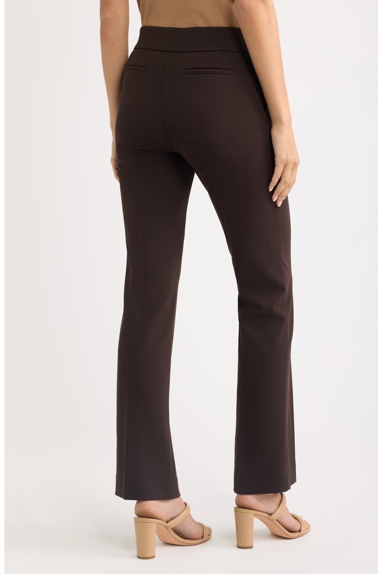 Slash Pocket Crepe Pull-On Pants, Alternate, color, CHOCOLATE BROWN