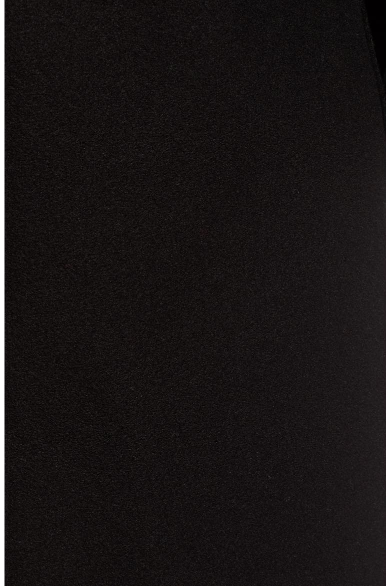 Raw Edge Wool-Blend Clutch Coat, Alternate, color, BLACK