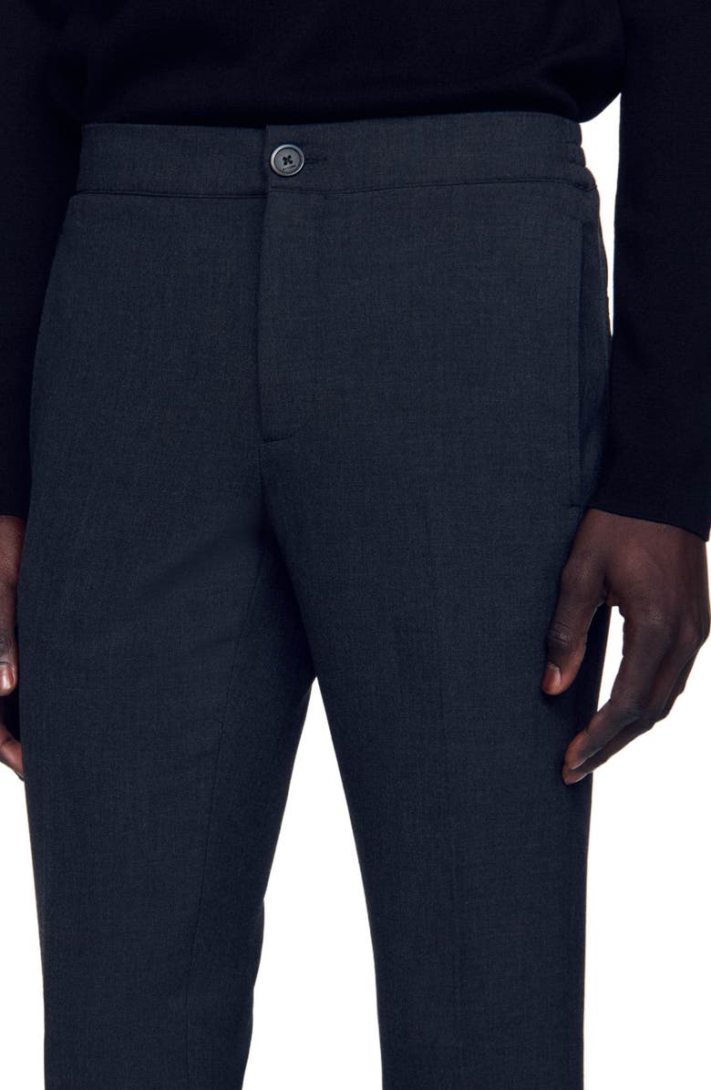 SANDRO Jersey trousers, Alternate, color,