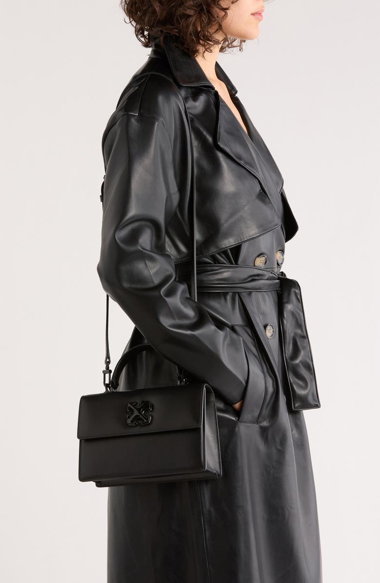 Off-White Jitney 1.4 Leather Top Handle Bag, Alternate, color,